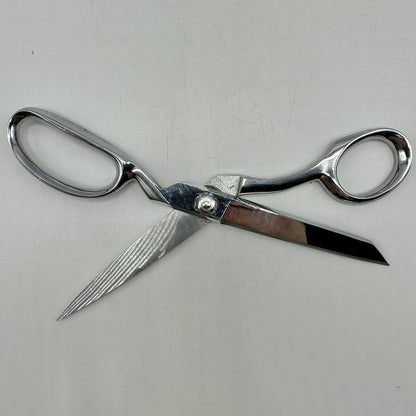 Vintage Gingher Model G8 8 Inch Knife Edge Chome Plated Dressmaker’s Shears/Scissors w/Sheath & Box /cb