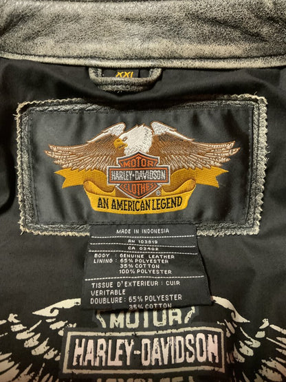 Women's Harley Davidson Distressed Leather Jacket