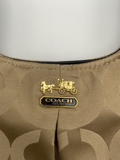 Coach Signature Monogram Shoulder Bag