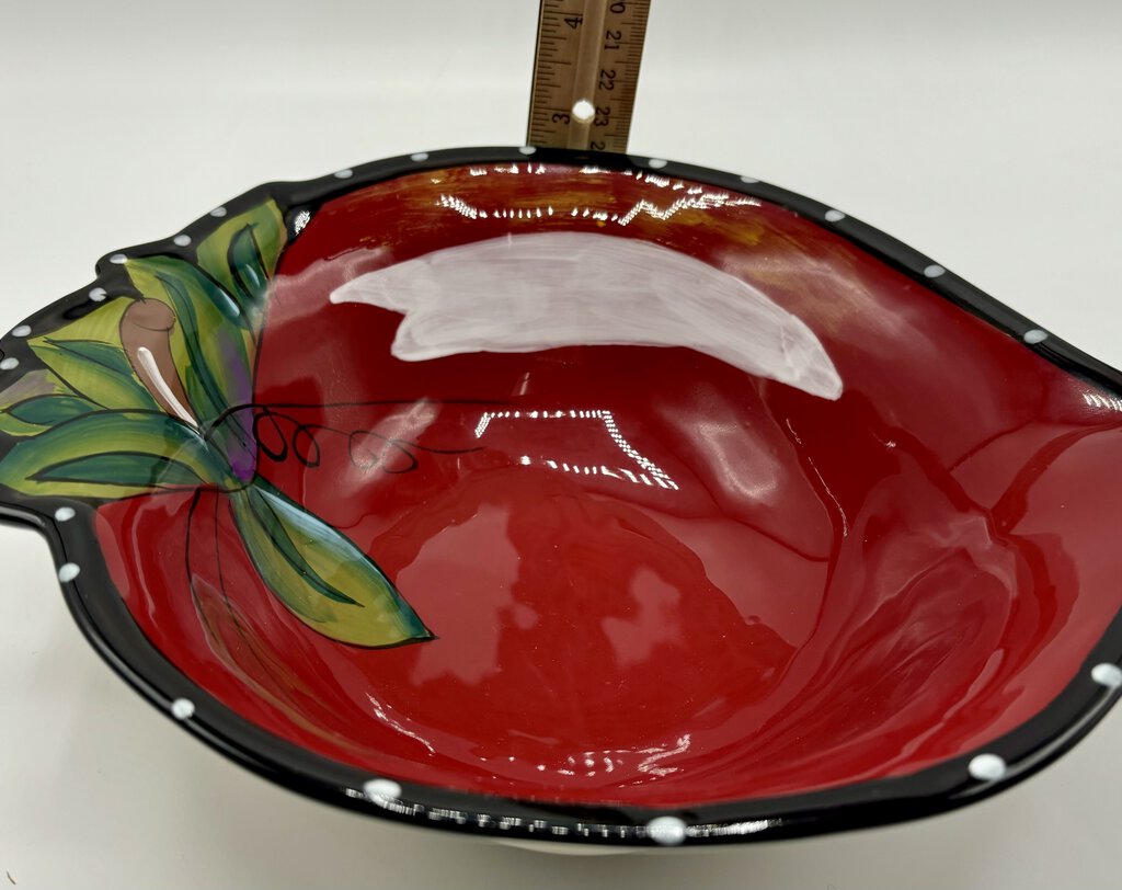 Blue Sky Red Strawberry Kitchen/Serving Bowl /j