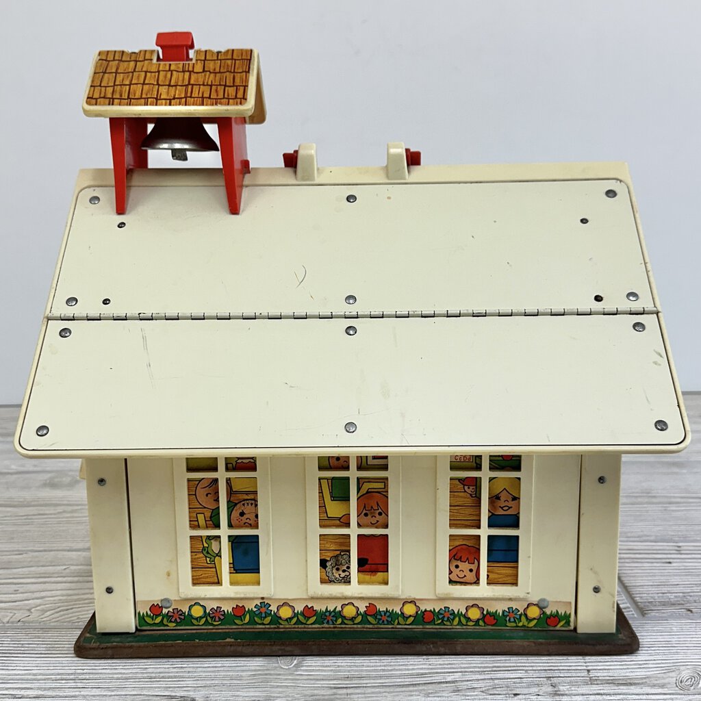 1971 Fisher Price Little People Play School House #923 /cb