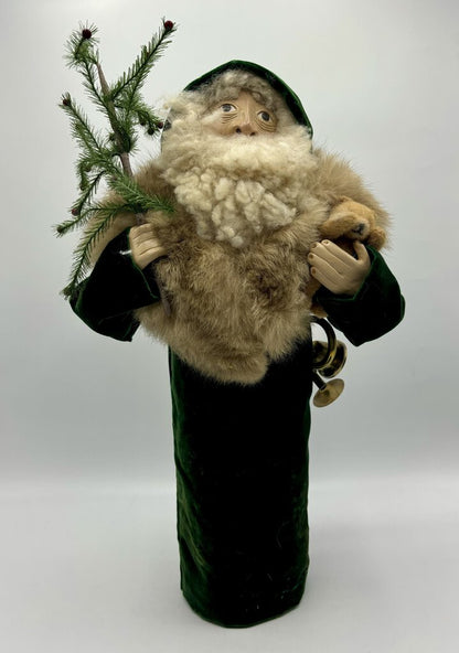 Folk Art Santa/St. NIck Figurine Signed Irene Gates /j