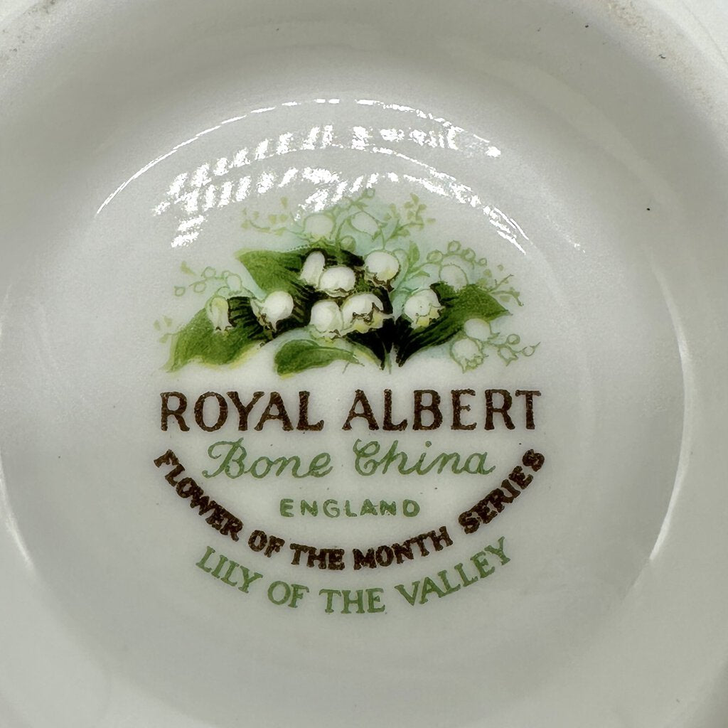 Vintage Royal Albert Bone China May Lilly Of The Valley Cup And Saucer Set Flowers Of The Month /cb