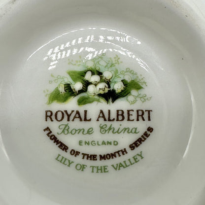 Vintage Royal Albert Bone China May Lilly Of The Valley Cup And Saucer Set Flowers Of The Month /cb