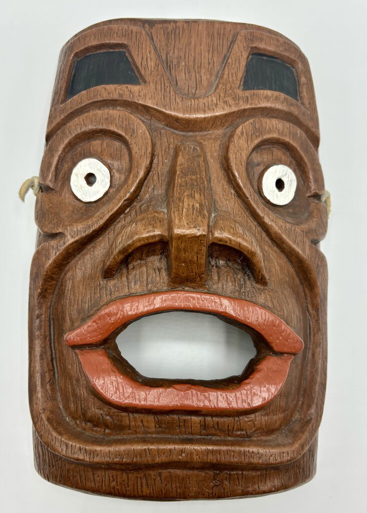 Terra Cotta First Nations Ceremonial Mask /j