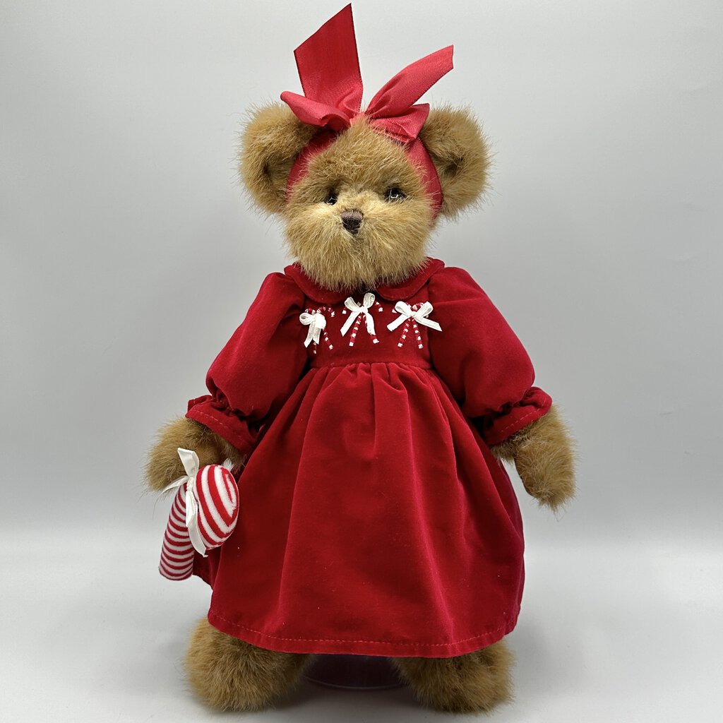 The Bearington Collection 13in Collectible Plush Christmas Bears Christopher Christmastales and Candi Cane /cb