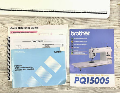 Brother PQ-1500S Sewing Machine w/ Sewing Feet Attachments B