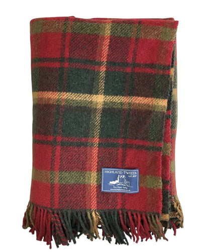 Cozy Highland Tweed 100% Wool 60x70in Blanket/ Throw /b