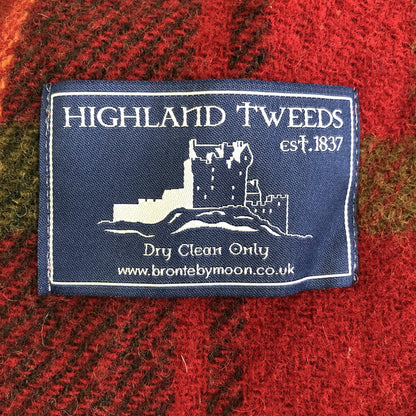 Cozy Highland Tweed 100% Wool 60x70in Blanket/ Throw /b