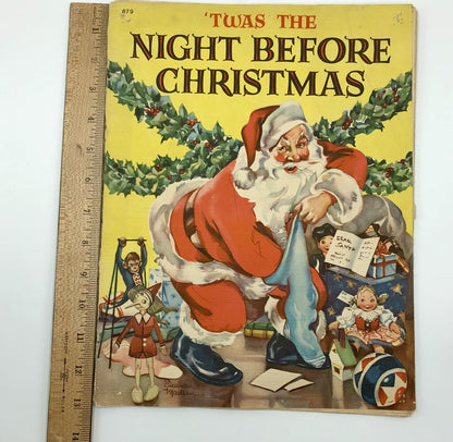 Vintage Set of 3 ‘Twas the Night Before Christmas Books 1940-1954 /b