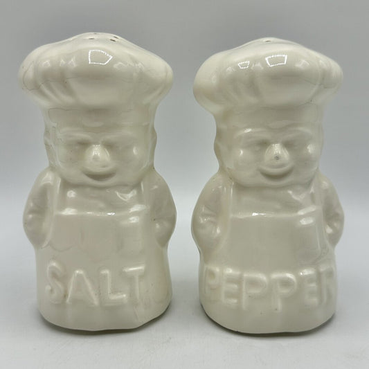 Vintage Knobler Cook/Chef Large Salt and Pepper Shaker Set