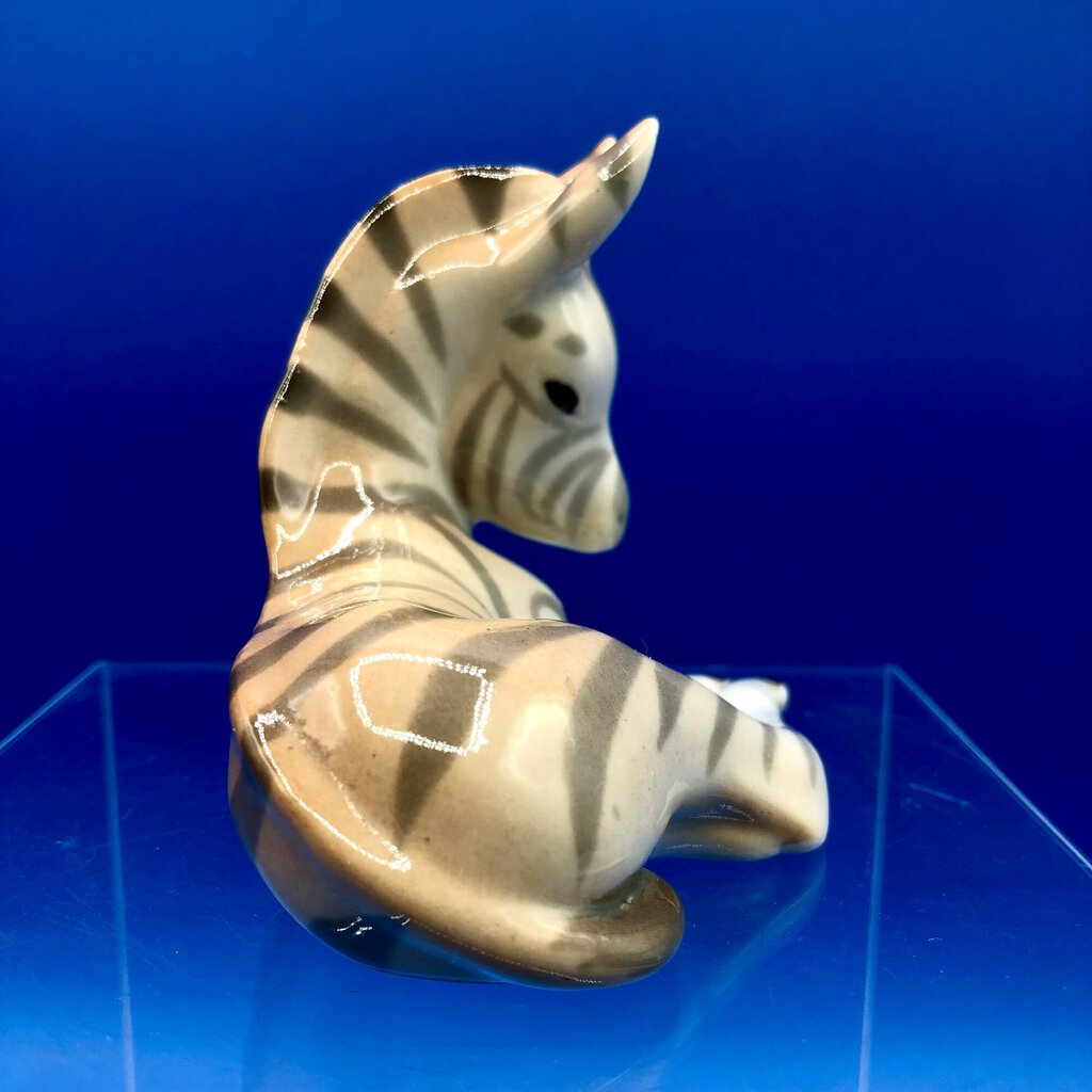 Vtg Lomonosov Porcelain Baby Zebra Figurine