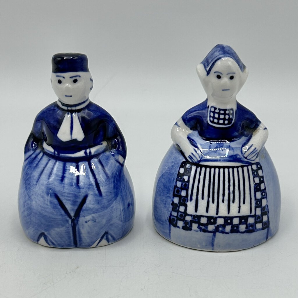 Three Vintage Dutch Themed Ceramic Salt and Pepper Sets /cb