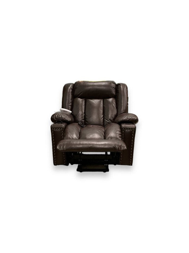 Brown Leather Electric Recliner