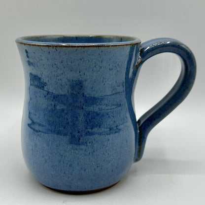 Vintage Mudworks USA 4.5 Inch Blue Seahorse Art Pottery Mug /cb