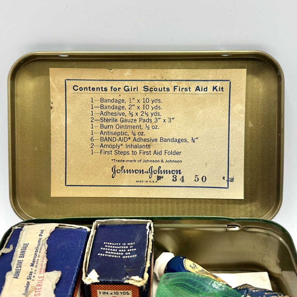 Vintage Girl Scouts Official First Aid Kit