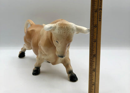 Vtg Nippon Yoko Boeki Bull Figurine Japan /b