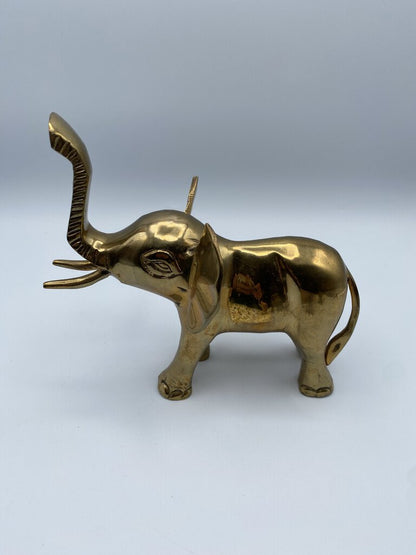 Trio of VTG Brass Elephants with Trunks UP! /ro