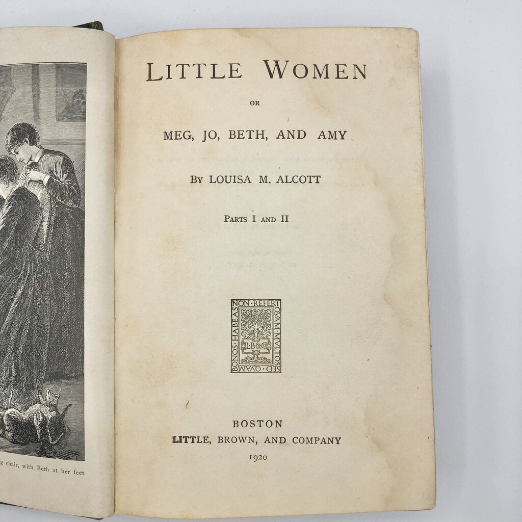 1920 4th Edition Little Women by Louisa M. Alcott Part I & II /b