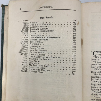 1920 4th Edition Little Women by Louisa M. Alcott Part I & II /b