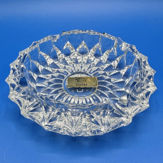 Vintage Gitana Mijay Large Glass Ashtray Made in Spain /cb