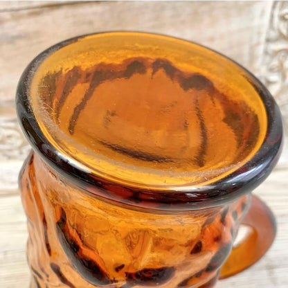 Vintage SENECA Driftwood Amber Pitcher /cb