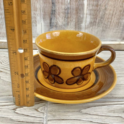 Vintage Metlox Poppytrail “Carmel” Cup and Saucer Set/2 /cb