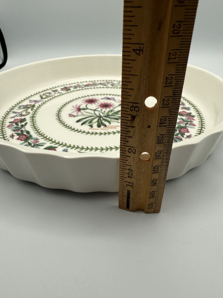 Portmeirion Botanic Garden Fire & Ice Gazania Rigens 10” Quiche Dish /rb