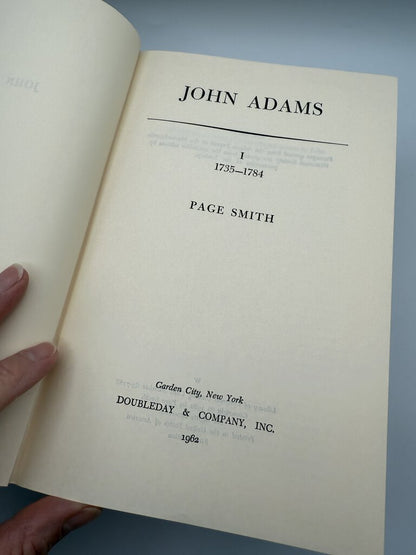 John Adams by Page Smith HC 2 Vol. Set Biography w/Case /rb