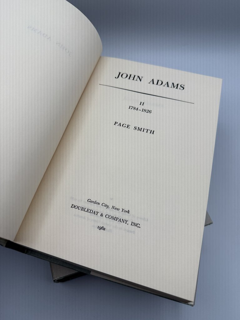 John Adams by Page Smith HC 2 Vol. Set Biography w/Case /rb