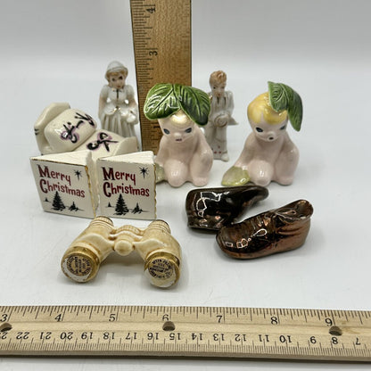 Lot of 6 Vintage Miniature Novelty Salt And Pepper Shaker Sets /cb