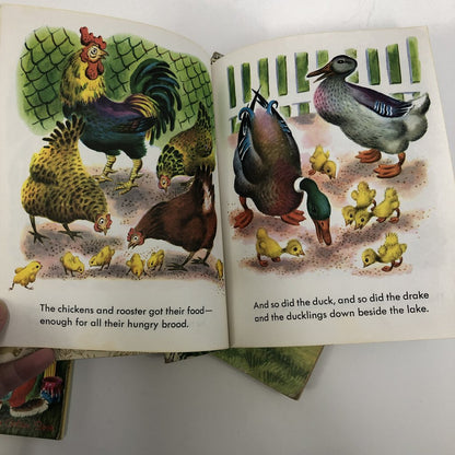 5 Vintage Little Golden Books ~ Farm & Baby Animals ~ 1970s Editions /b