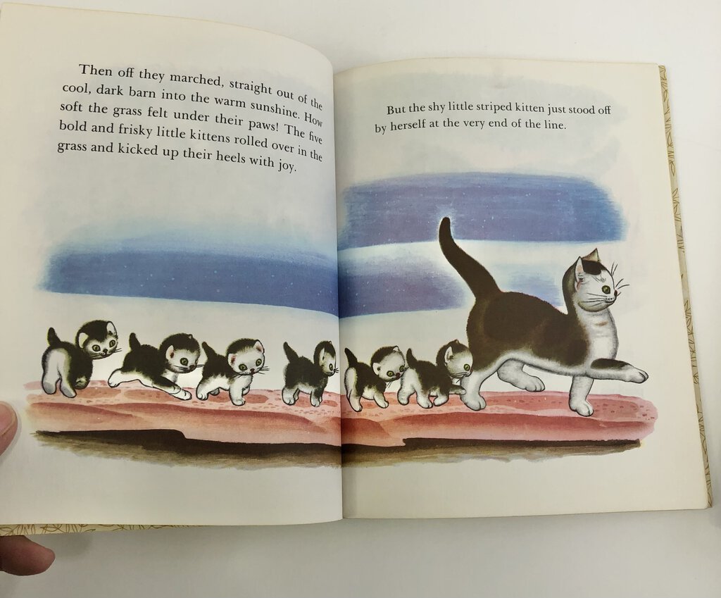 5 Vintage Little Golden Books / Kittens & Puppies 1940s to 1970s Editions /b