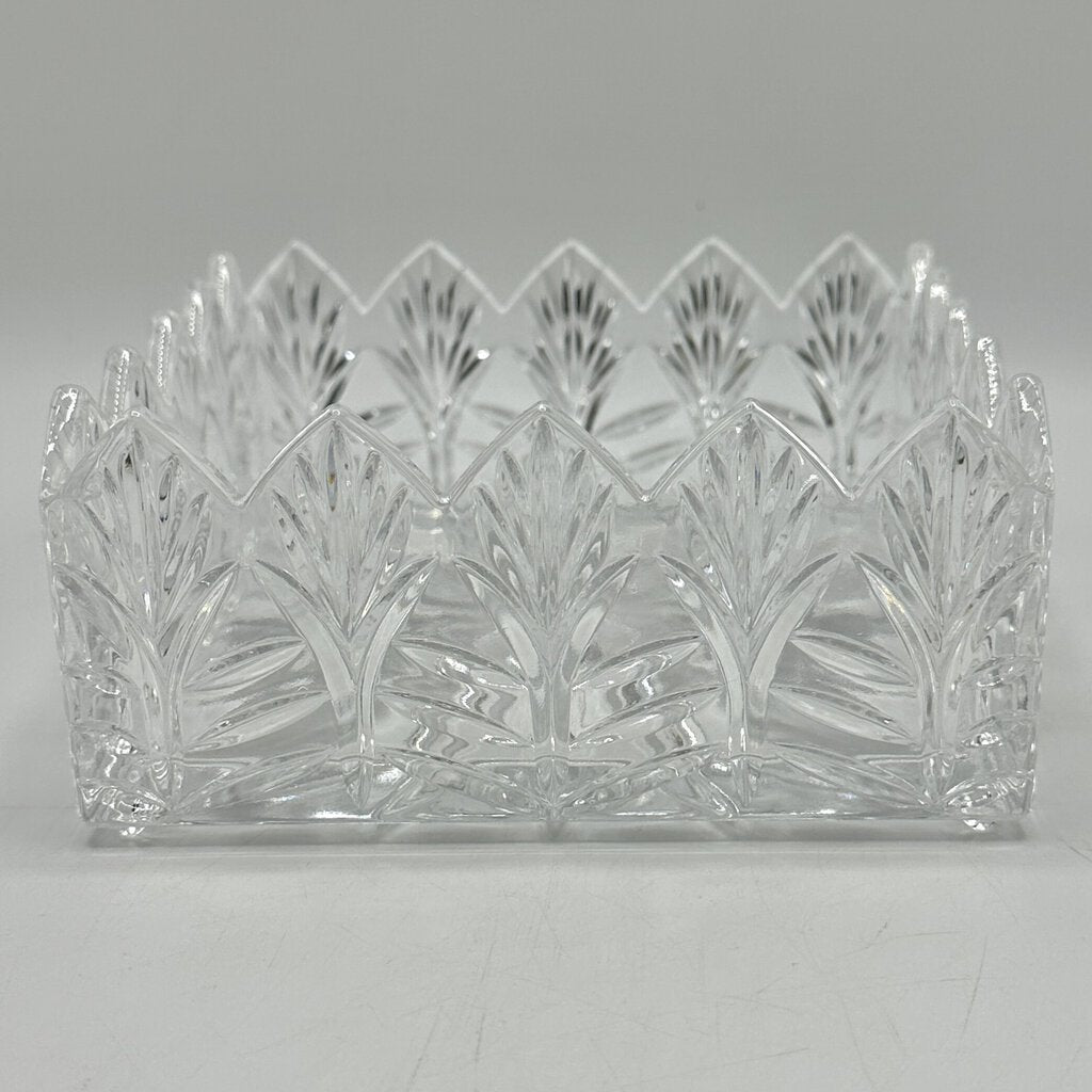 Portico Square Napkin Holder By Crystal Clear Industries Made in Poland /cb