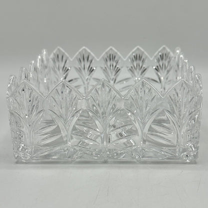 Portico Square Napkin Holder By Crystal Clear Industries Made in Poland /cb