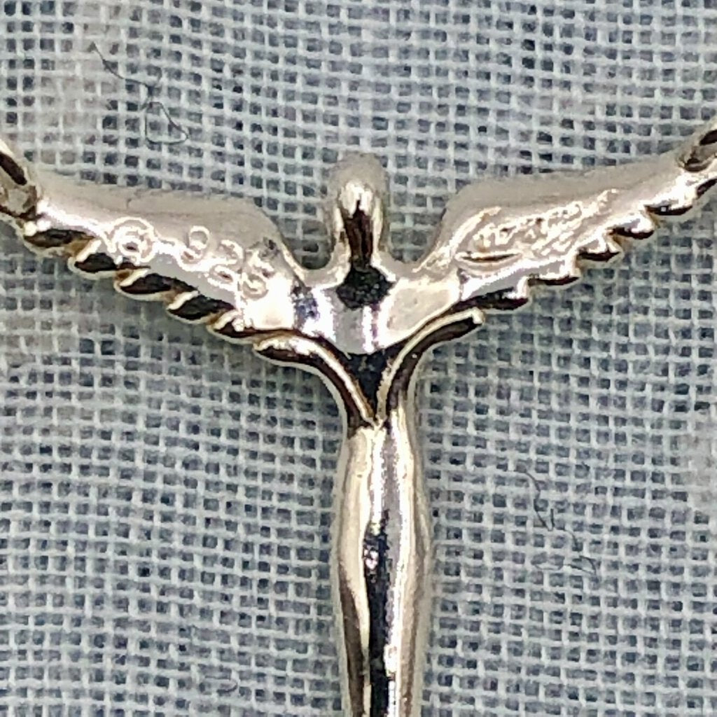 Lavaggi Angel of Hope Sterling Silver Necklace /b