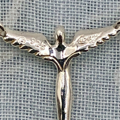Lavaggi Angel of Hope Sterling Silver Necklace /b