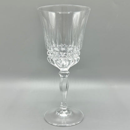 Set Of 8 Vintage Cristal D’Arques Villeneuve Lead Crystal Wine Glasses /cb