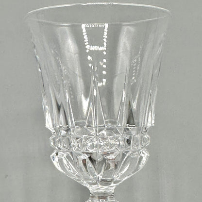 Set Of 10 Vintage Cristal D’Arques Villeneuve Lead Crystal Cordial Glasses France /cb