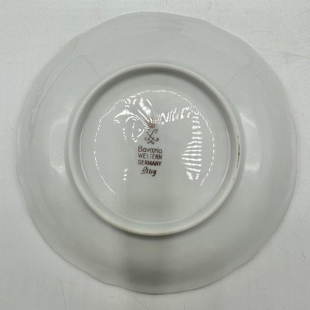 Vintage Winterling Bavaria LILLY 3 Piece Afternoon Tea Set-Footed Teacup, Saucer and Dessert Plate Germany /cb