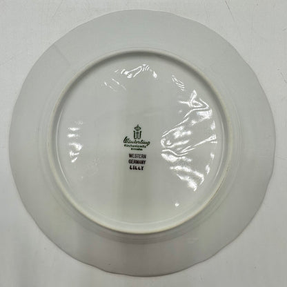 Vintage Winterling Bavaria LILLY 3 Piece Afternoon Tea Set-Footed Teacup, Saucer and Dessert Plate Germany /cb