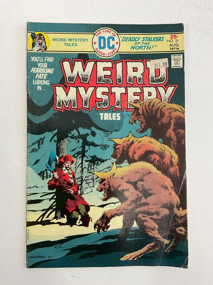 Vintage DC Comics: Weird Mystery Tales Issues 9, 18, 19, 21 - 1973-1975 /so