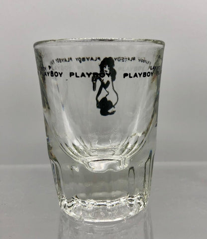 Vintage 1960s Playboy Bunny Shot Glass /b