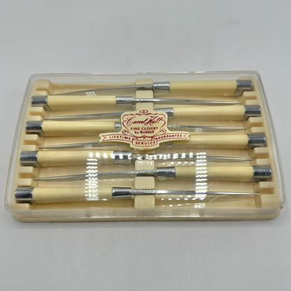Vintage Carvel Hall by Briddell Steak Knives-Set Of 8 In Original Box-Stainless Steel /cb