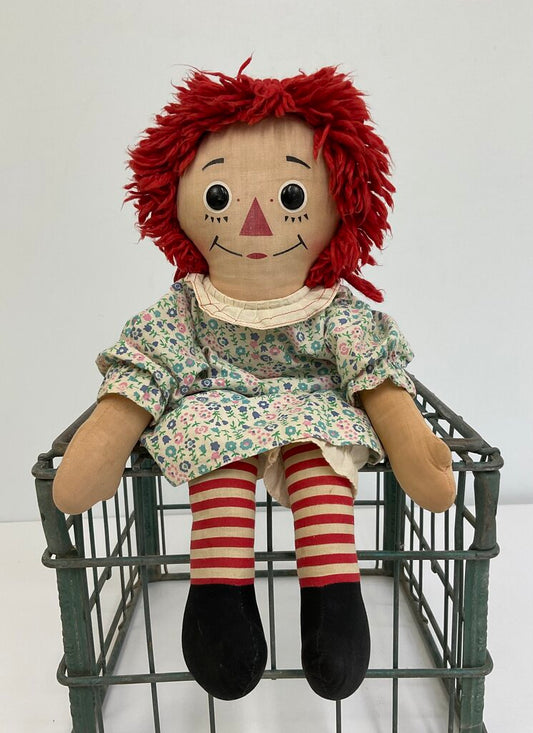 Vintage Raggedy Ann Doll (1960s?) 19” /sb