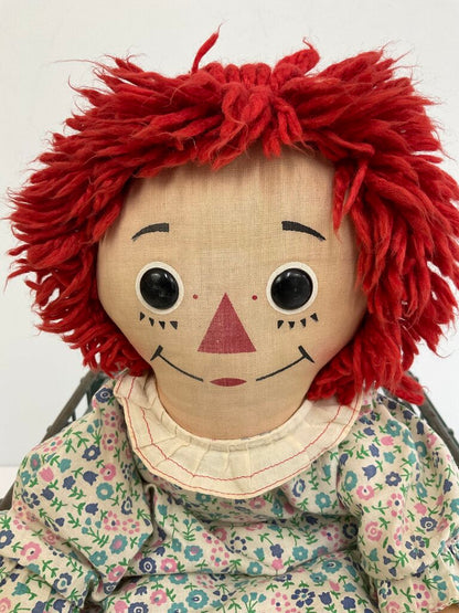 Vintage Raggedy Ann Doll (1960s?) 19” /sb