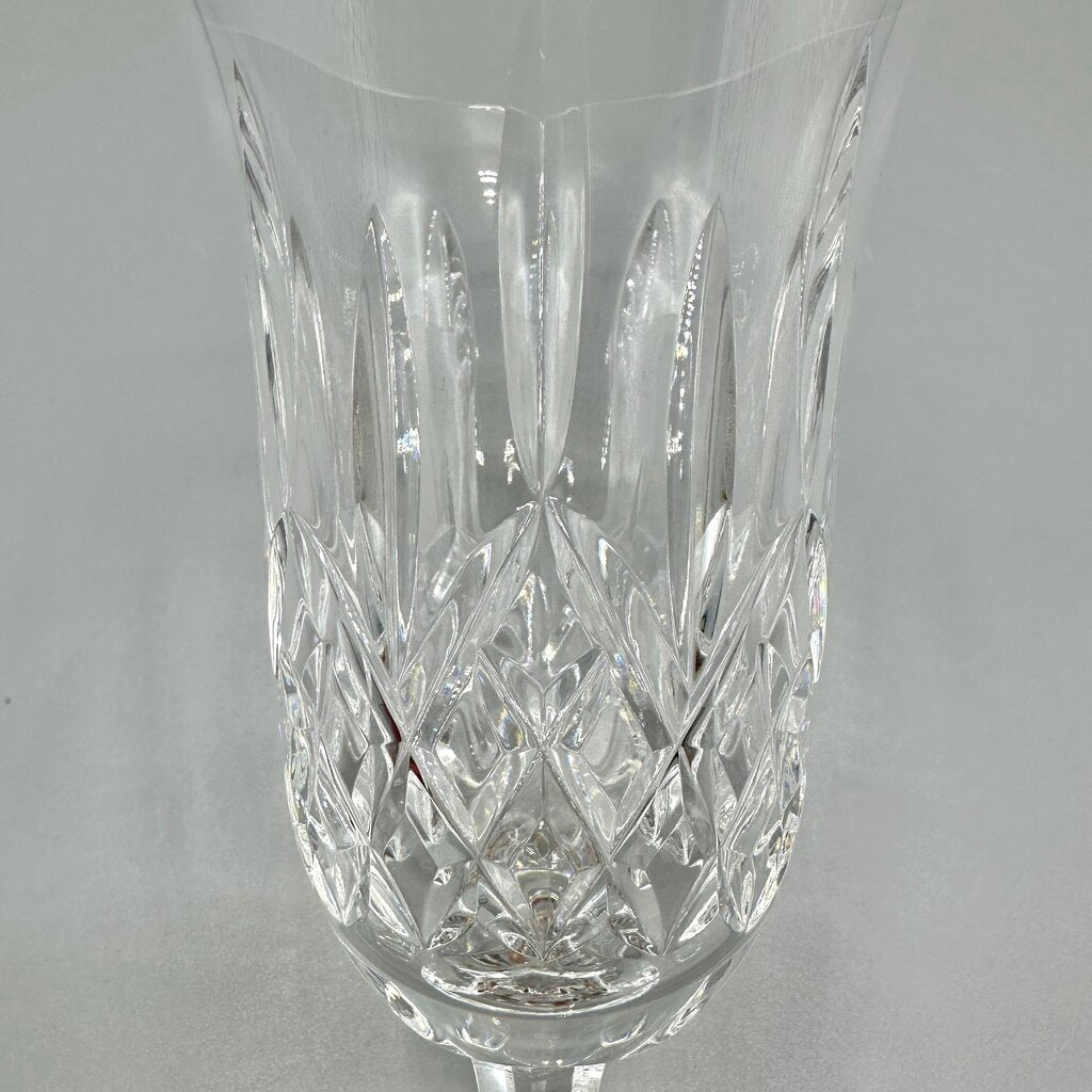Waterford Crystal LISMORE 6 1/2” Stemmed Iced Tea Glass Modern Logo /cb