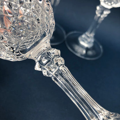 Set of 4 Cristal D’Arques Durand Longchamp Champagne Flutes /b