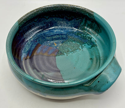 Handmade Pottery Casserole/Serving Dish w/ Handles /j