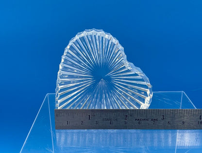 Vintage Waterford Crystal Heart Shaped Paperweight /s